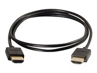 C2G 0.3m Ultra Flexible High Speed HDMI Cable with Low Profile Connectors - HDMI-kabel med Ethernet - 30 cm 82361