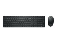Dell Pro KM5221W - sats med tangentbord och mus - QWERTY - hela norden - svart Inmatningsenhet 580-AJRE