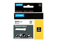 DYMO RhinoPRO Flexible Nylon - flexibel tape - 1 kassett(er) - Roll (2.4 cm x 3.5 m) 1734524