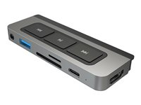 HyperDrive 6-in-1 USB-C Media Hub - dockningsstation - USB-C - HDMI HD449