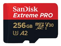 SanDisk Extreme Pro - flash-minneskort - 256 GB - mikroSDXC UHS-I SDSQXCD-256G-GN6MA
