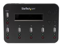 StarTech.com Fristående 1:5 duplikator och raderare för USB-minnen - Kopiator för USB-minnen - USB-enhetsduplikator USBDUP15