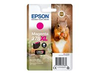 Epson 378XL - 9.3 ml - XL - magenta - original - blister med RF-larm/akustiskt larm - bläckpatron - för Expression Home XP-8605, 8606; Expression Home HD XP-15000; Expression Photo XP-8500, 8700 C13T37934020