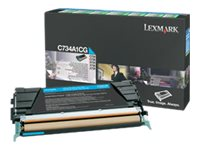 Lexmark - Cyan - original - tonerkassett LCCP, LRP - för Lexmark C734, C736, X734, X736, X738 C734A1CG
