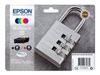 Epson 35 Multipack - 4-pack - svart, gul, cyan, magenta - original - blister - bläckpatron - för WorkForce Pro WF-4720, WF-4720DWF, WF-4725DWF, WF-4730, WF-4730DTWF, WF-4740, WF-4740DTWF C13T35864010