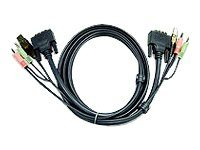 ATEN 2L-7D02U - video/USB/ljud-kabel - 1.8 m 2L-7D02U