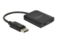 Delock DisplayPort 1.4 Splitter 1 x DisplayPort to 2 x DisplayPort MST - video/audiosplitter - 2 portar 87768