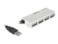 Delock HUB USB 2.0 - hubb - 4 portar 87445