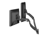 Chief Kontour Dynamic Dual Monitor Mount - For Displays 10-30" - Black monteringssats - för 2 LCD-bildskärmar - svart K1W220B