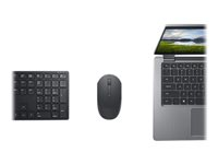 Dell Pro KM5221W - sats med tangentbord och mus - AZERTY - fransk - svart Inmatningsenhet 580-AJRL
