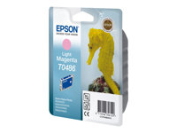 Epson T0486 - 13 ml - ljus magenta - original - blister - bläckpatron - för Stylus DX3800; Stylus Photo R200, R220, R300, R320, R340, RX500, RX600, RX620, RX640 C13T04864010