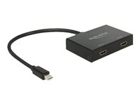 DeLock Displayport 1.2 Splitter 1 x mini Displayport in > 2 x HDMI out 4K - video/audiosplitter - 2 portar 87696