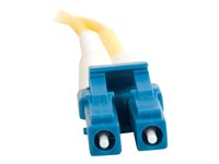 C2G LC-LC 9/125 OS1 Duplex Singlemode PVC Fiber Optic Cable (LSZH) - patch-kabel - 1 m - gul 85604