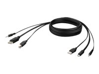 Belkin Secure KVM Combo Cable - video/USB/ljud-kabel - 1.83 m F1DN1CCBL-MP-6