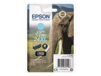 Epson 24XL - 9.8 ml - XL - ljus cyan - original - blister med RF-larm - bläckpatron - för Expression Photo XP-55, 750, 760, 850, 860, 950, 960, 970; Expression Premium XP-750, 850 C13T24354022