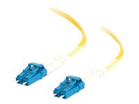 C2G LC-LC 9/125 OS1 Duplex Singlemode PVC Fiber Optic Cable (LSZH) - patch-kabel - 30 m - gul 85612