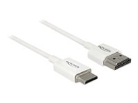 Delock Slim High Quality - HDMI-kabel med Ethernet - 25 cm 85140