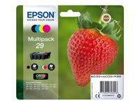 Epson 29 Multipack - 4-pack - 14.9 ml - svart, gul, cyan, magenta - original - blister med RF-larm/akustiskt larm - bläckpatron - för Expression Home XP-235, 245, 247, 255, 332, 335, 342, 345, 432, 435, 442, 445, 455 C13T29864022