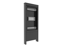 Chief Impact Floor Kiosks Series OLF55BP-S ställ - för LCD-skärm/pekskärm - utomhus, stående - svart OLF55BP-S