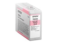 Epson T8506 - 80 ml - intensiv ljus magenta - original - bläckpatron - för SureColor SC-P800 C13T85060N