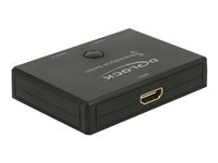 DeLock HDMI 2 - 1 Switch bidirectional 4K 60 Hz - video-/ljudomkopplare - 2 portar 18749