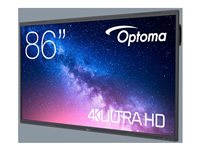 Optoma Creative Touch 5863RK 5-Series - 86" LED-bakgrundsbelyst LCD-skärm - 4K - för interaktiv kommunikation H1F0C0PBW101
