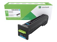 Lexmark - Cyan - original - tonerkassett LCCP, Lexmark Corporate - för Lexmark CS820, CX820, CX825, CX860 72K20CE