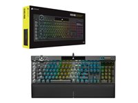 CORSAIR Gaming K100 RGB - tangentbord - Nordisk - svart Inmatningsenhet CH-912A014-ND