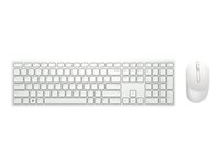 Dell Pro KM5221W - sats med tangentbord och mus - QWERTY - hela norden - vit KM5221W-WH-NOR