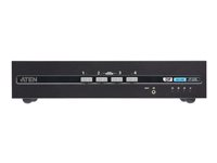 ATEN Secure CS1144DP4 - omkopplare för tangentbord/video/mus/ljud - DisplayPort, dual display, PSD PP v4.0 compliant, USB - 4 portar CS1144DP4