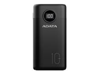 ADATA P10000QSD strömförsörjningsbank - Li-pol - USB, 24 pin USB-C - 22.5 Watt AP10000QCD-DGT-CBK