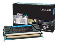 Lexmark - Cyan - original - tonerkassett LCCP, LRP - för Lexmark X746de, X748de, X748de LDS, X748de Statoil, X748dte X746A1CG