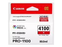 Canon PFI-4100 R - 80 ml - röd - original - hängande låda - bläcktank - för imagePROGRAF PRO-1100 6785C001