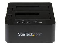 StarTech.com Standalone Hard Drive Duplicator, Dual Bay HDDSSD ClonerCopier, USB 3.1 (10 Gbps) to SATA III (6Gbps) HDDSSD Docking Station, Hard Disk Duplicator Dock - Hard Drive Cloner - hårddiskduplikator SDOCK2U313R