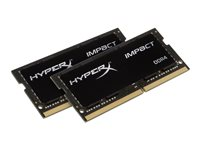 HyperX Impact - DDR4 - sats - 16 GB: 2 x 8 GB - SO DIMM 260-pin - 2400 MHz / PC4-19200 - ej buffrad HX424S14IB2K2/16