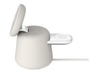 Belkin BoostCharge Pro 2-in-1 trådlöst laddställ - med MagSafe - + växelströmsadapter - 15 Watt - MFI-certifierad WIZ020VFH37