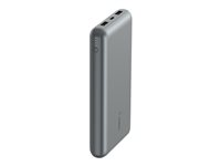 Belkin BoostCharge strömförsörjningsbank - 2 x USB, 24 pin USB-C - 15 Watt BPB012BTGY