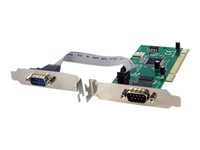 StarTech.com 2 Port PCI RS232 Serial Adapter Card w/ 16950 UART - Dual Voltage - seriell adapter - PCI-X - RS-232 x 2 PCI2S950DV