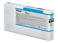 Epson T9132 - 200 ml - cyan - original - bläckpatron - för SureColor SC-P5000, SC-P5000 STD Spectro, SC-P5000 Violet, SC-P5000 Violet Spectro C13T913200