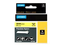 DYMO RhinoPRO Flexible Nylon - flexibel tape - 1 kassett(er) - Roll (2.4 cm x 3.5 m) 1734525