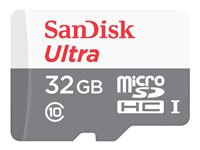 SanDisk Ultra - flash-minneskort - 32 GB - microSDHC UHS-I SDSQUNR-032G-GN3MA