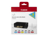 Canon PGI-29 CMY/PC/PM/R Multipack - Gul, cyan, magenta, röd, foto-cyan, foto-magenta - original - bläcktank - för PIXMA PRO-1 4873B005