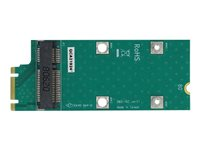 Delock Adapter M.2 Key B+M to Mini PCIe slot (PCIe / USB) - gränssnittsadapter - M.2 Card - PCIe Mini Card 64103