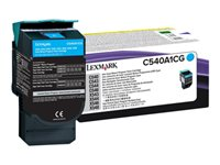 Lexmark - Cyan - original - tonerkassett LCCP, LRP - för Lexmark C540, C543, C544, C546, X543, X544, X546, X548 C540A1CG