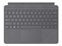 Microsoft Surface Go Type Cover - tangentbord - med pekdyna, accelerometer - engelska - lätt kol Inmatningsenhet KCT-00107