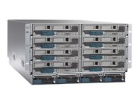 Cisco UCS 5108 Blade Server Chassis - kan monteras i rack - 6U - upp till 8 blad UCSB-5108AC2UPG-RF