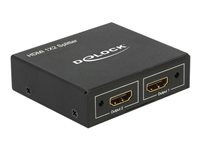 DeLock HDMI Splitter 1 x HDMI in > 2 x HDMI out 4K - video/audiosplitter - 2 portar 87701