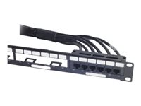 APC Data Distribution Cable - nätverkskabel - TAA-kompatibel - 4 m - svart DDCC6-013