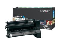 Lexmark - Cyan - original - tonerkassett LCCP, LRP - för Lexmark C780dn, C780dtn, C780n, C782dn, C782dtn, C782n, X782e C780A1CG