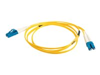C2G LC-LC 9/125 OS1 Duplex Singlemode PVC Fiber Optic Cable (LSZH) - patch-kabel - 20 m - gul 85611